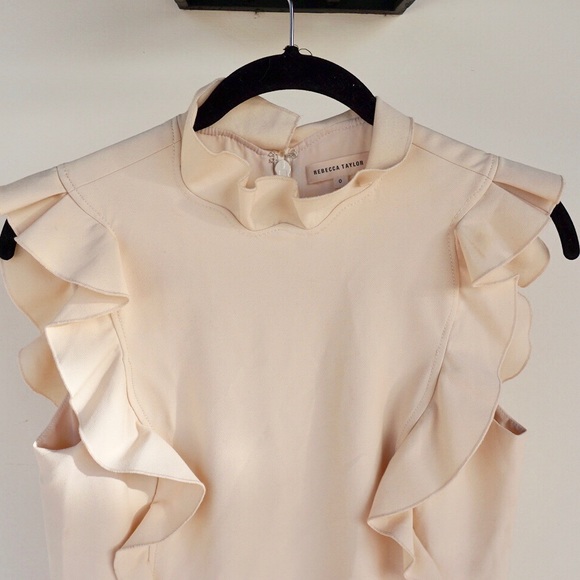 Flounce-Hem Ruffle Sheath Dress. Size 0. NWOT. - Picture 4 of 8